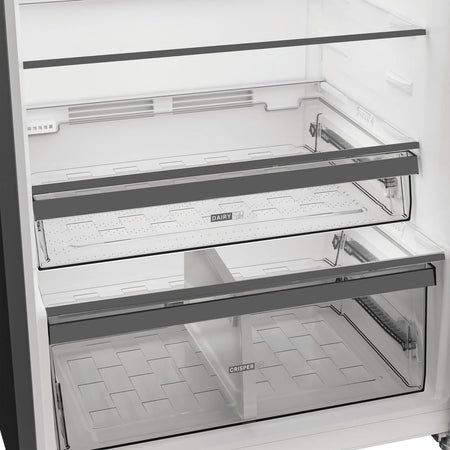 Whirlpool WHD26472X4E Frigorifero Doppia Porta 477L Total No Frost 70cm Classe E Nero/Inox WHD2 6472 X4E