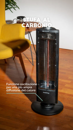 Innoliving Riscaldatore di Spazio Grafite 1000W