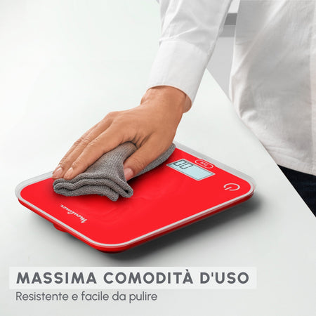Moulinex BN50U3 Bilancia da cucina elettronica Superficie piana Rettangolo Rosso