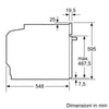 Bosch Serie 4 HBA372BS0 Forno da Incasso Elettrico Ventilato 71L Acciaio Inox