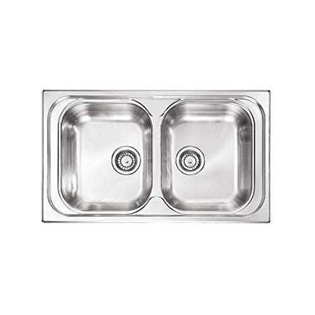 Plados Lavello Cucina a Due Vasche Acciaio Inox Universal TL08620