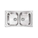 Plados Lavello Cucina a Due Vasche Acciaio Inox Universal TL08620