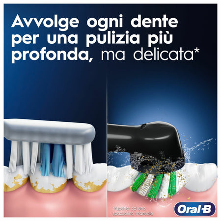 Oral-B Vitality Pro Duo Adulto Spazzolino rotante-oscillante Nero/Blu/Bianco