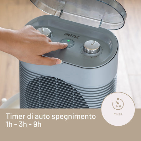 Imetec Silent Power Protection Termoventilatore Silenzioso 2100W