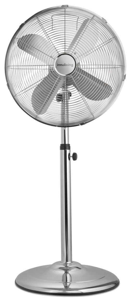 10Innoliving Ventilatore Domestico Cromo 40 cm