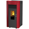 Dal Zotto Melania Elite Steel Stufa a Pellet 8,2 KW 80 M^2 (001277475) Rubino