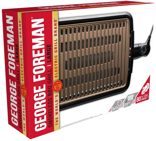 Russell Hobbs George Foreman 25850-56 Griglia Elettrica Smokeless BBQ Large Potenza 1350 W Nero