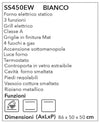 Schaub Lorenz Cucina SS450EW 4 Fuochi Forno Elettrico 48L Bianca