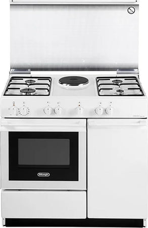 De'Longhi Cucina SEW8541NEDM a Gas 4 Fuochi Piastra Elettrica Forno 42L 86x50cm Bianco