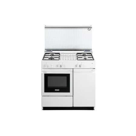 De Longhi Cucina a Gas SGGW854NEDM 4 Fuochi con Grill Elettrico Bianca 86x50 cm