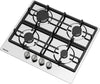 Hisense GM643XHFCI Piano Cottura Da incasso 60 cm Gas 4 Fornello Inox
