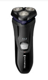 Remington R3002 Rasoio Elettrico 3 Testine Rotazione Trimmer Nero/Grigio