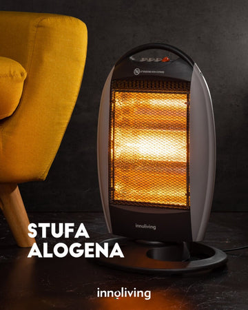 Innoliving Riscaldatore Elettrico Alogeno 1200W