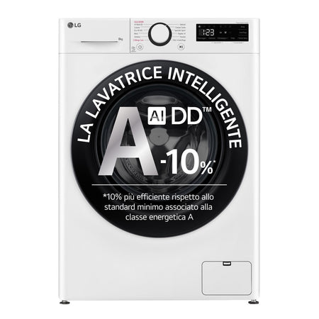 Lg Lavatrice F2R3S08NSWB 8 kg Classe A 1200 Giri Carica Frontale Bianca