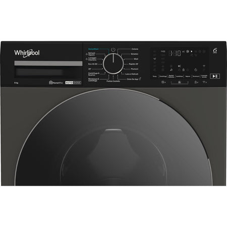 WHIRLPOOL LAVATRICE 9KG INVERTER WIFI A-50% GRIGIO WPM 911G ADS IT