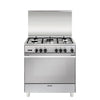 Glem Gas U855VI Cucina a Libera installazione 8050 Piano Cottura 5 Fuochi Forno a Gas 84L Classe A Inox
