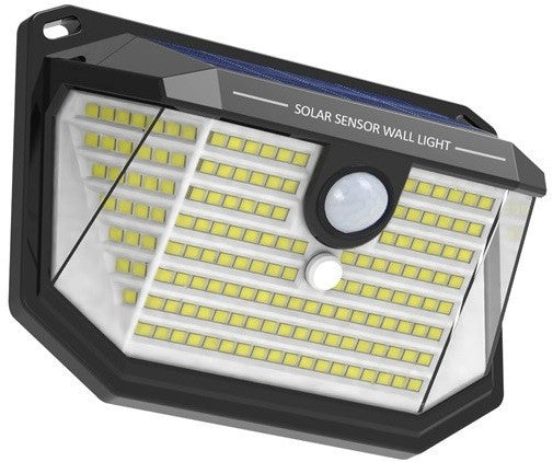 Vito Faretto solare LED 1W 170Lm luce fredda con sensore PIR e crepuscolare (3210170)