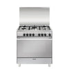 Glem Gas U855MI6 Cucina Libera installazione 8050 Piano Cottura 5 Fuochi Forno Elettrico 84L Classe A Inox
