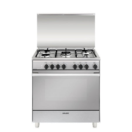 Glem Gas U855MI6 Cucina Libera installazione 8050 Piano Cottura 5 Fuochi Forno Elettrico 84L Classe A Inox