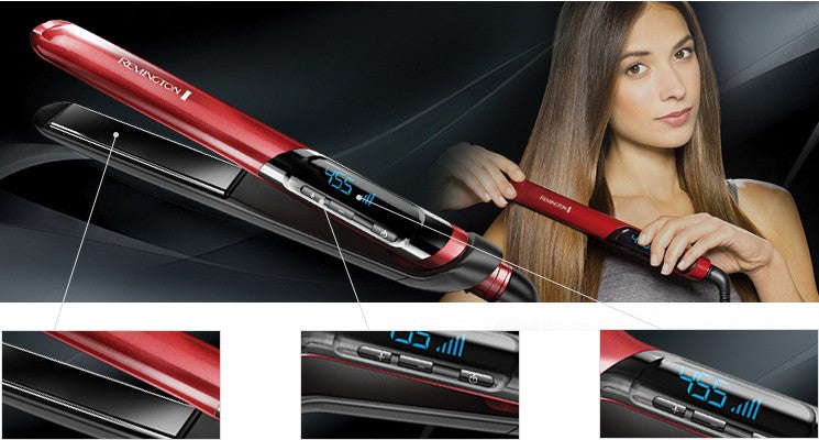 Remington S9600 Piastra per capelli Caldo Display lcd Filo 3 m Rosso