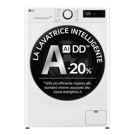 Lg Lavatrice F4R3013NSWB 13 kg Classe A 1400 Giri AI DD Bianco