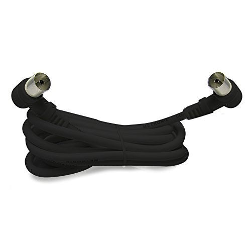 Metronic Prolunga TV Coassiale a Gomito Nero 90