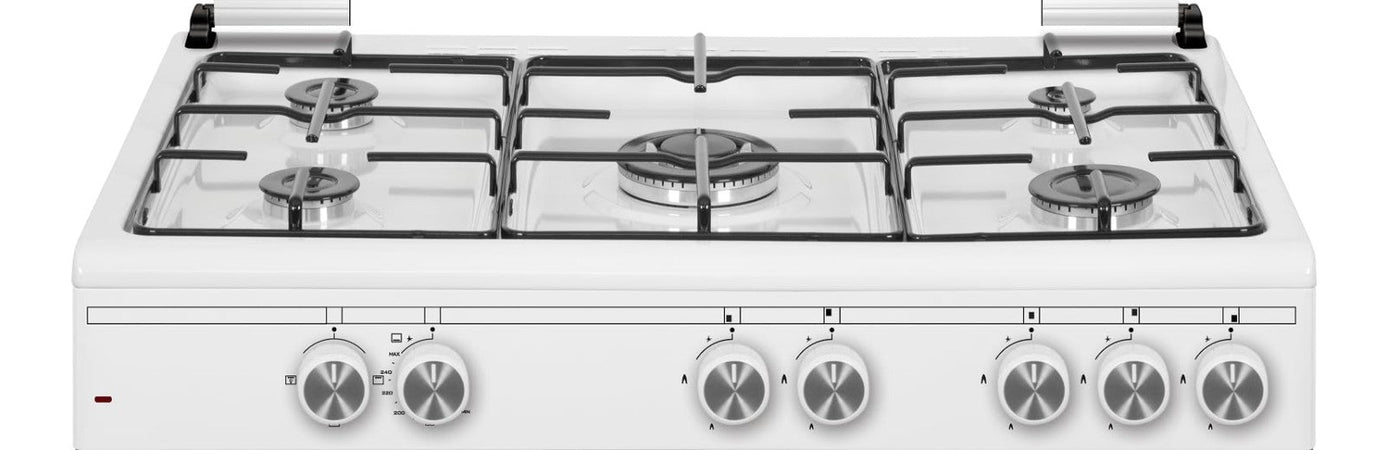 Schaub Lorenz SS590GEW Cucina 9060 5 Fuochi Forno Gas Grill Elettrico Portabombola Bianca