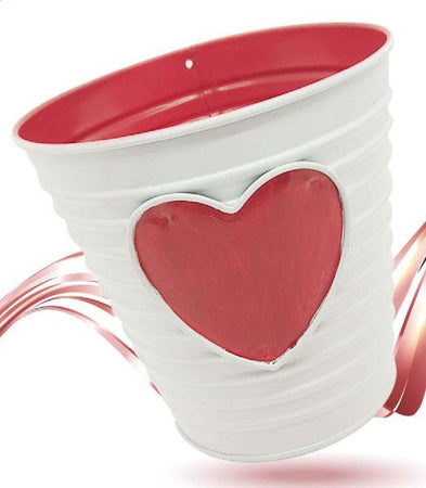 Secchiello Decorativo Cuore Rosso In Latta 14 Cm Idea Regalo San Valentino 92287 Giardino e giardinaggio/Attrezzi da giardino e attrezzature per l'irrigazione/Vasi e accessori per piante/Vasi tradizionali Trade Shop italia - Napoli, Commerciovirtuoso.it