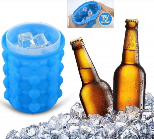 Secchiello Per Ghiaccio Silicone 2in1 Forma Ghiaccio Cubetti Salvaspazio Porta Bibita Casa, arredamento e bricolage > Cucina > Forme Ghiaccio Trade Shop italia - Napoli, Commerciovirtuoso.it