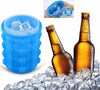 Secchiello-Per-Ghiaccio-Silicone-2in1-Forma-Ghiaccio-Cubetti-Salvaspazio-Porta-Bibita