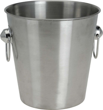 SECCHIELLO PORTA GHIACCIO CHAMPAGNE VINO DA TAVOLA IN ACCIAIO INOX CON MANICI  Trade Shop italia - Napoli, Commerciovirtuoso.it