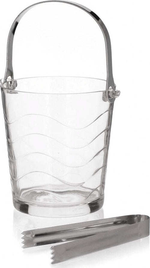 Secchiello Porta Ghiaccio In Vetro A Onde Con Pinza Manico Pieghevole Tavola Casa e cucina/Utensili da cucina/Accessori vino e bar/Stampi per ghiaccio Trade Shop italia - Napoli, Commerciovirtuoso.it