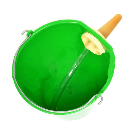 Secchio per allattamento vitelli con tettarella in gomma 10 lt