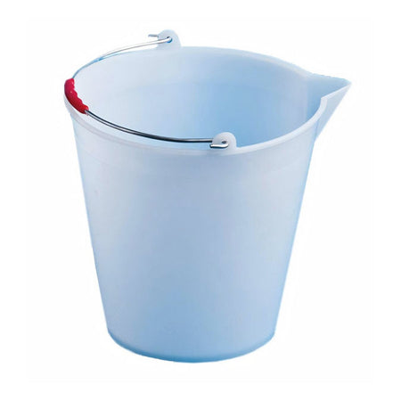 Secchio comune per uso casalingo in plastica con impugnatura ergonomica
