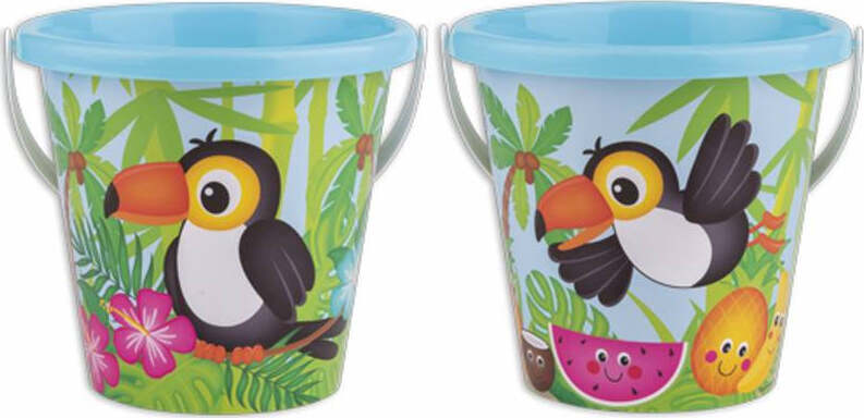 SECCHIO-DIAM.-17-cm-DECORO-TUCANO---Cm.17x17x16-(sfuso)