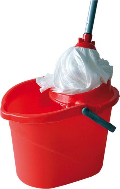 Secchio lavapavimenti con strizzatoio con manico allungabile in alluminio Casa e cucina/Detergenti e prodotti per la pulizia/Pulizia pavimenti/Prodotti lavapavimenti/Mop bagnato e asciutto La Zappa - Altamura, Commerciovirtuoso.it