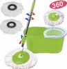 SECCHIO-MOCIO-MOP-ROTANTE-DOPPIA-ROTAZIONE-CESTELLO-TECH