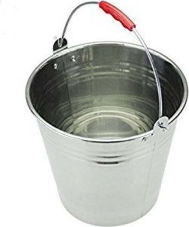 Secchio-Pattumiera-In-Metallo-Multiuso-Multi-Funzione-Pittura-Pulizia-30cm