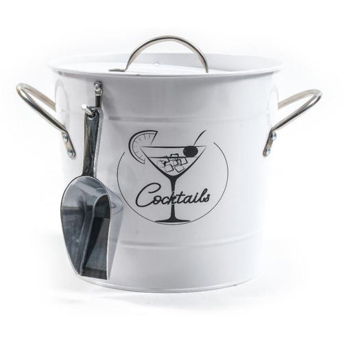 Cestello in metallo con interno isolante e pinza per il ghiaccio