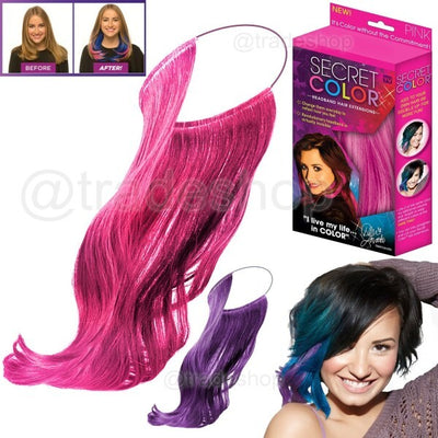 Secret Color Colorata Extension Effetto Meches Per Capelli Fucsia Rosa Nero Blu Bellezza/Cura dei capelli/Accessori styling capelli/Extension parrucche e accessori/Extension Trade Shop italia - Napoli, Commerciovirtuoso.it