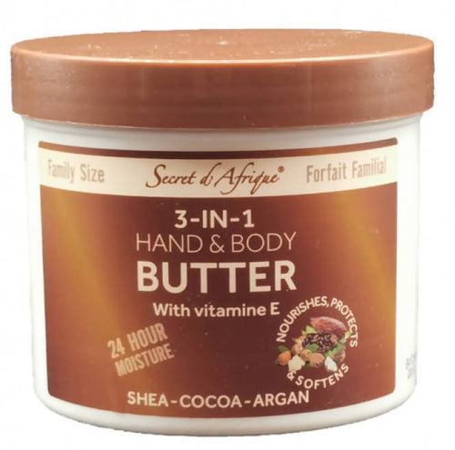 Secret d'Afrique 3 in 1 Hand & Body Butter 360g Bonus size