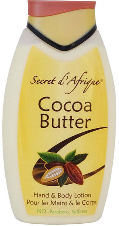 SECRET D'AFRIQUE COCOA BUTTER LOTION HAND & BODY 500 ML HYDRATANT/MOISTURIZING PER MANI E CORPO