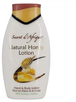 SECRET D'AFRIQUE NATURAL HONEY MIEL  HAND & BODY LOTION 500 ML EXTRA NOURISHING / NOURRISSANT PER PELLI MANI E CORPO