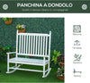 Sedia-a-Dondolo-2-Posti-in-Legno-con-Schienale-Alto-e-Braccioli,-117x85x120-cm,-Bianco-84A-149