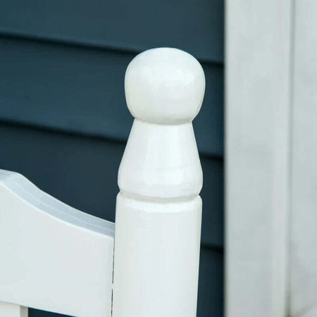 Sedia-a-Dondolo-2-Posti-in-Legno-con-Schienale-Alto-e-Braccioli,-117x85x120-cm,-Bianco-84A-149