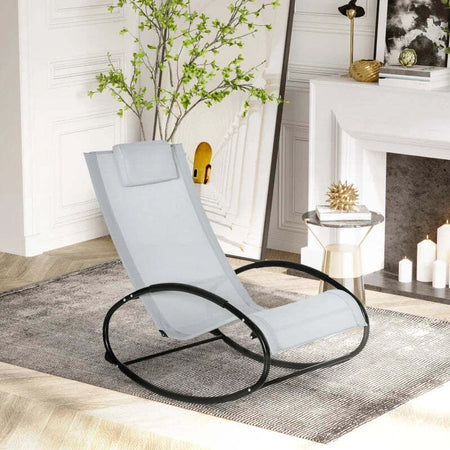 Sedia-a-Dondolo-da-Giardino-Zero-Gravity,-Sdraio-da-Giardino-Ergonomica-con-Cuscino-e-Tessuto-Traspirante-per-Interno-ed-Esterno,-105x62x88-cm,-Grigia-84A-090GY