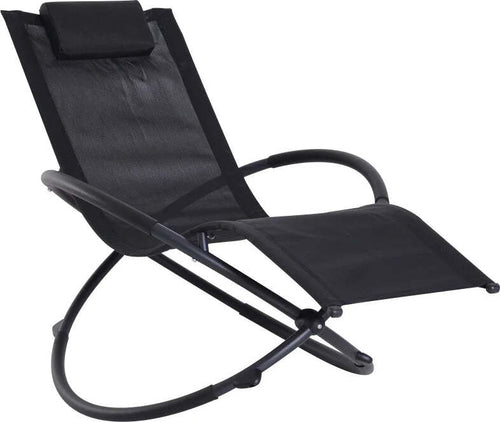 Sedia-a-Dondolo-Design-Moderno-per-Interni-ed-Esterni-Texteline-154x80x84cm-Nero-84A-079BK