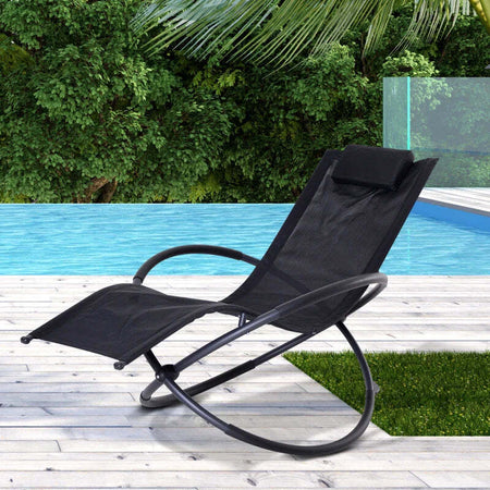 Sedia-a-Dondolo-Design-Moderno-per-Interni-ed-Esterni-Texteline-154x80x84cm-Nero-84A-079BK