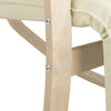 Sedia-a-Dondolo-Poltrona-Relax-Cotone-Beige-Schienale-e-Poggiapiedi-Regolabile