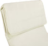 Sedia-a-Dondolo-Poltrona-Relax-Cotone-Beige-Schienale-e-Poggiapiedi-Regolabile